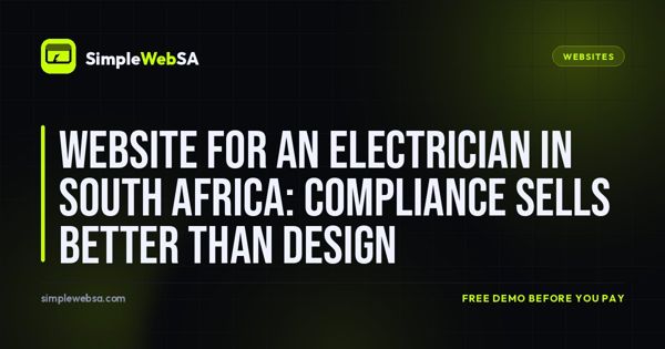 Website for an Electrician in South Africa: Compliance Sells Better Than Design