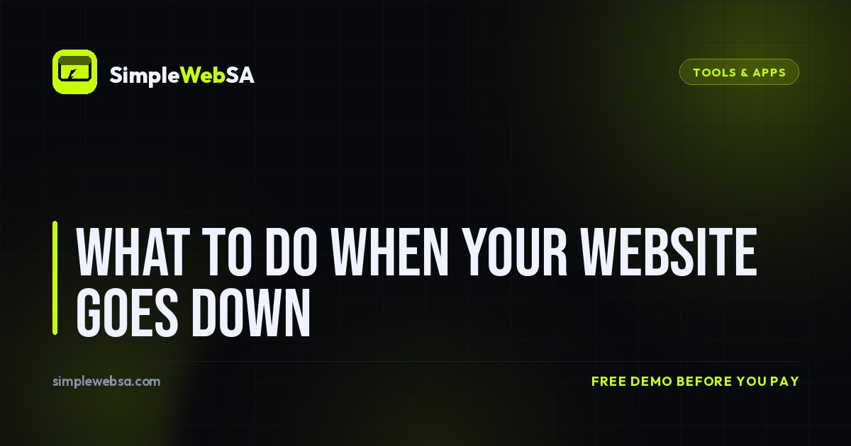 What to Do When Your Website Goes Down